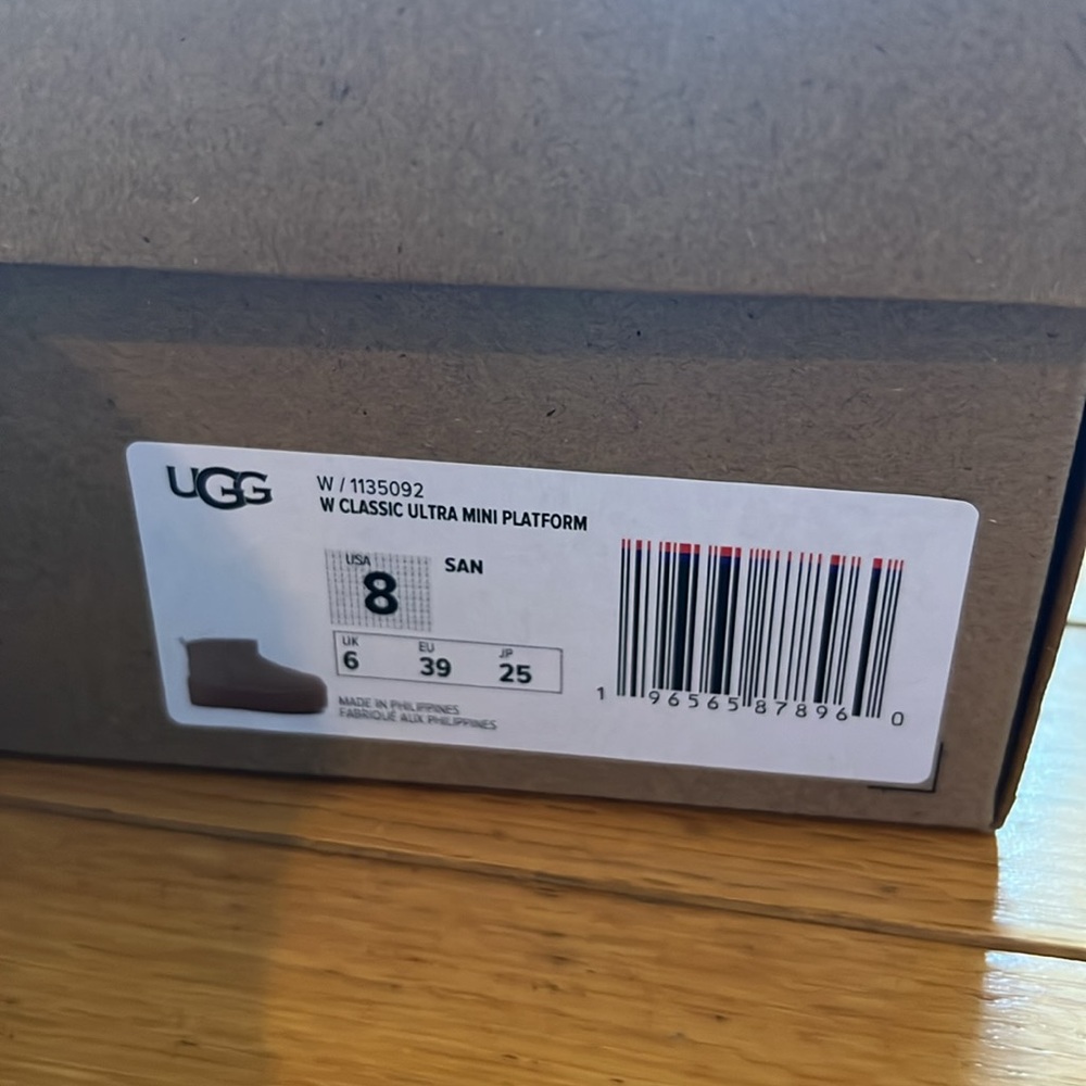 UGG MINI PLATFORM COLOR SAND-Like new - Picture 10 of 10